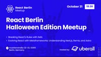 Event Cover Photo for React Berlin Halloween Edition Meetup