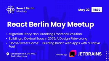 Cover Photo for React Berlin Meetup: Migration Story & more