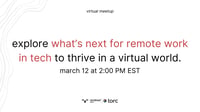 Event Cover Photo for Virtual Tech Meetup: Navigating the Future of Remote Work in Tech