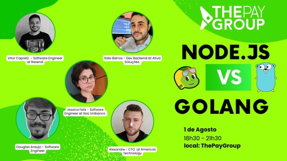 Event Cover Photo for Node.js vs Golang