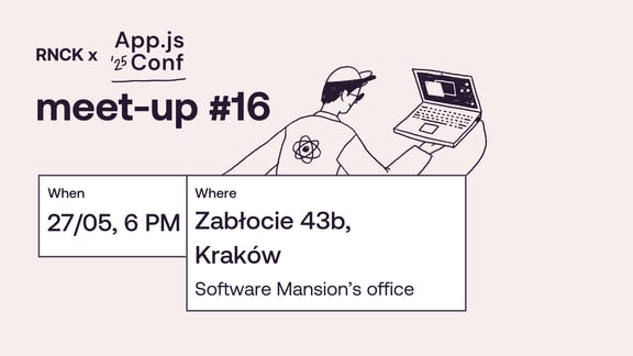 Event Cover Photo for RNCK × App.js Conf: meetup #16