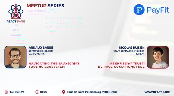 Event Cover Photo for REACT PARIS - Meetup Series #1