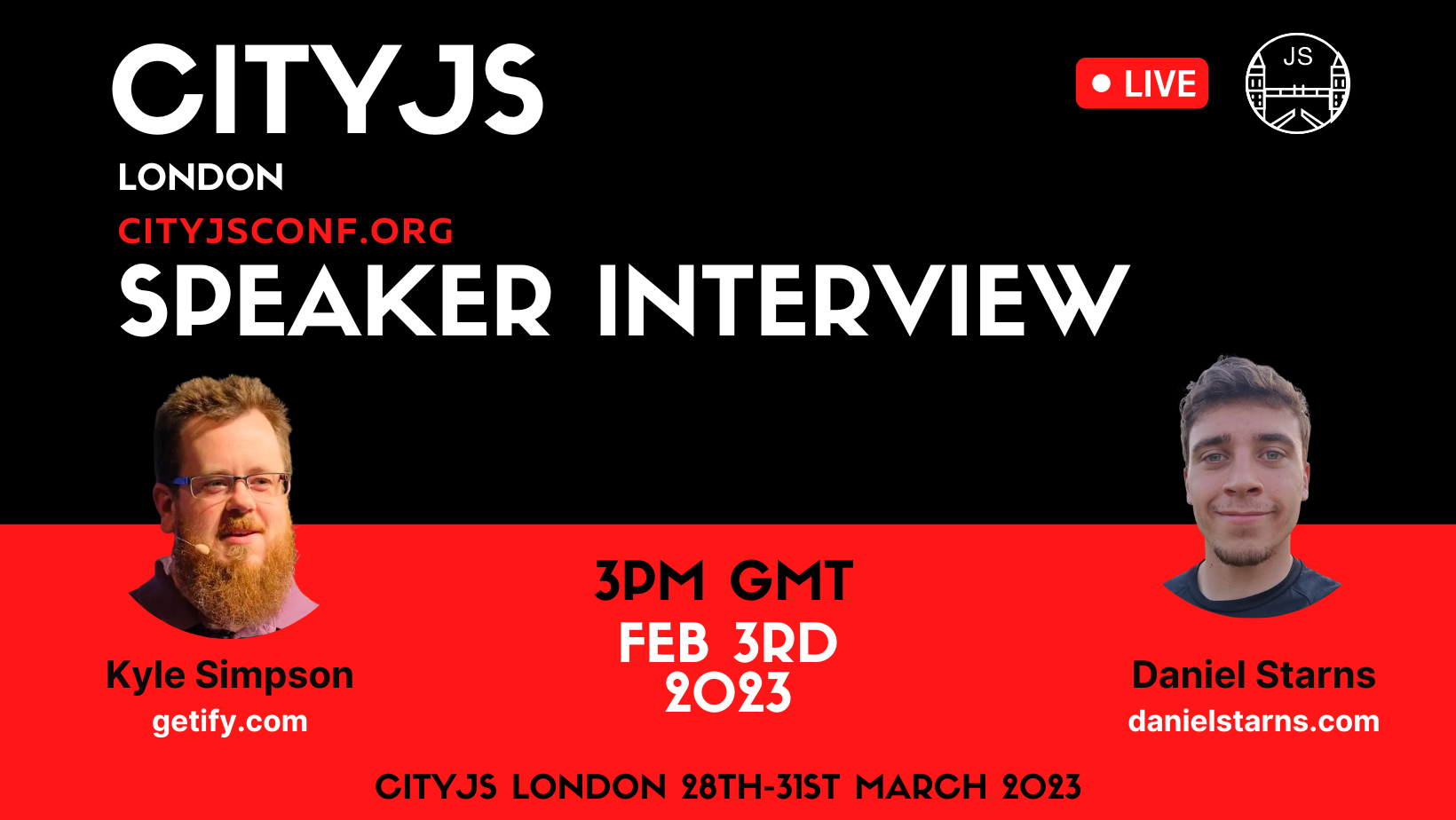 Cover Photo for Kyle Simpson Live Interview CityJS London