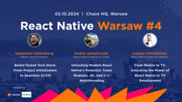 Event Cover Photo for React Native Warsaw #4