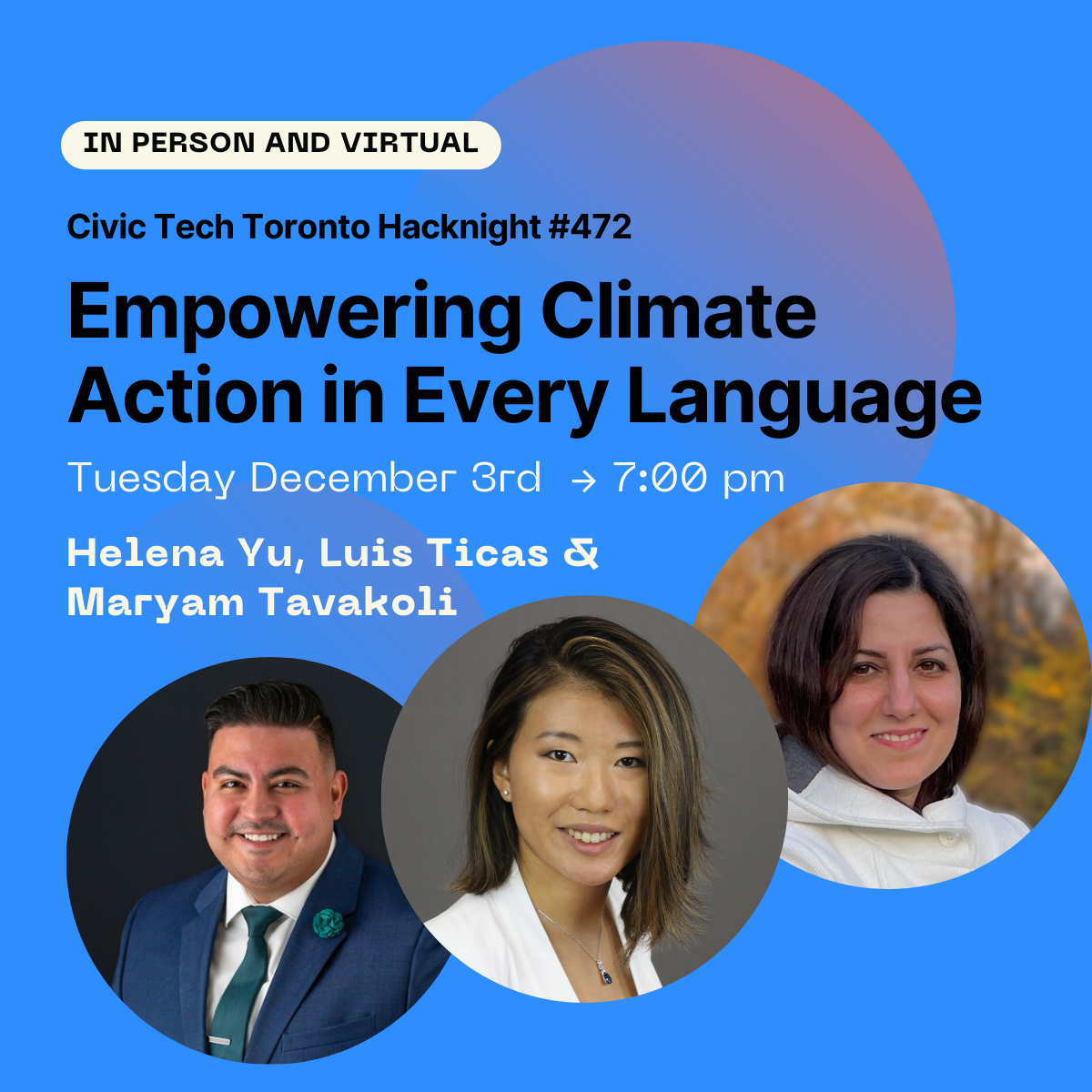 Cover Photo for Civic Hacknight #472: Empowering Climate Action in Every Language