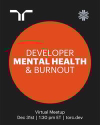 Event Cover Photo for Virtual Meetup: Developer Mental Health & Burnout