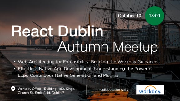 Event Cover Photo for React Dublin Autumn Meetup