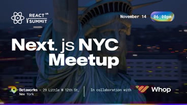 Cover Photo for React.NYC Meetup - Next.js Special