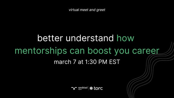 Event Cover Photo for Torc Virtual Meet and Greet: The Role of Mentorship in Career Growth