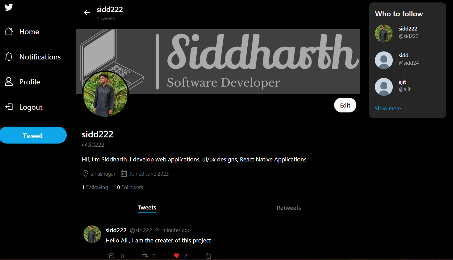 Background Photo for Siddharth Gaikwad