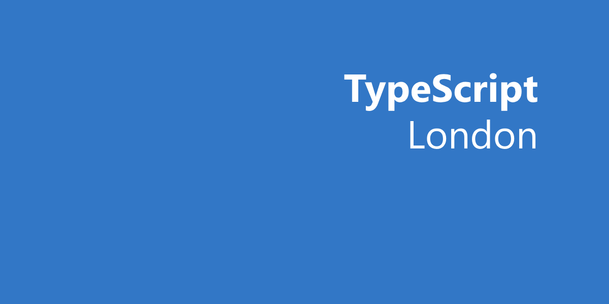 Cover Photo for TypeScript London