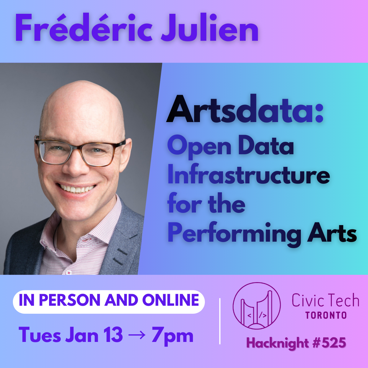 Event Cover Photo for Civic Meetup #525: Artsdata: Open Data Infrastructure for the Performing Arts