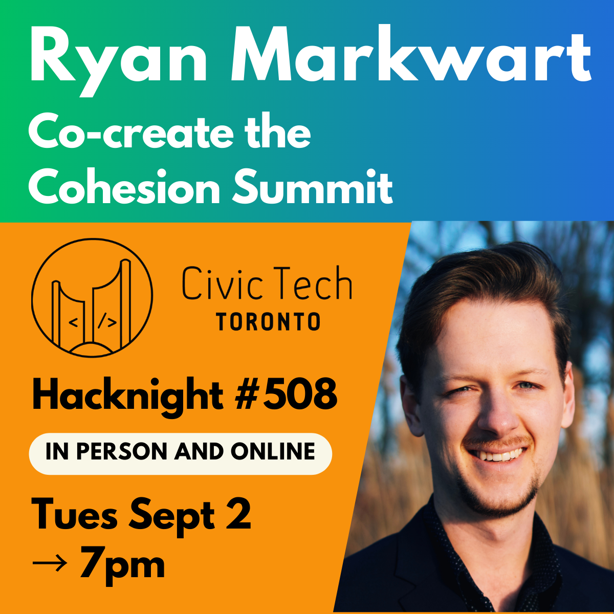 Event Cover Photo for Civic Hacknight #508: Co-create the Cohesion Summit 