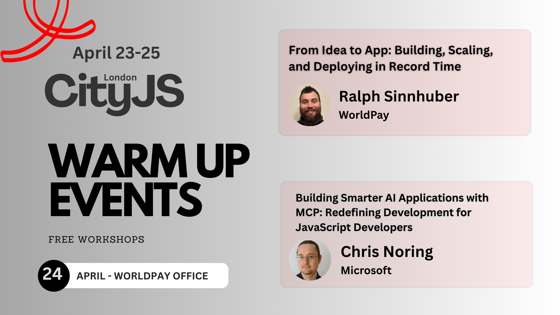 Event Cover Photo for CityJS x JSMonthly Meetup - Warmup event 
