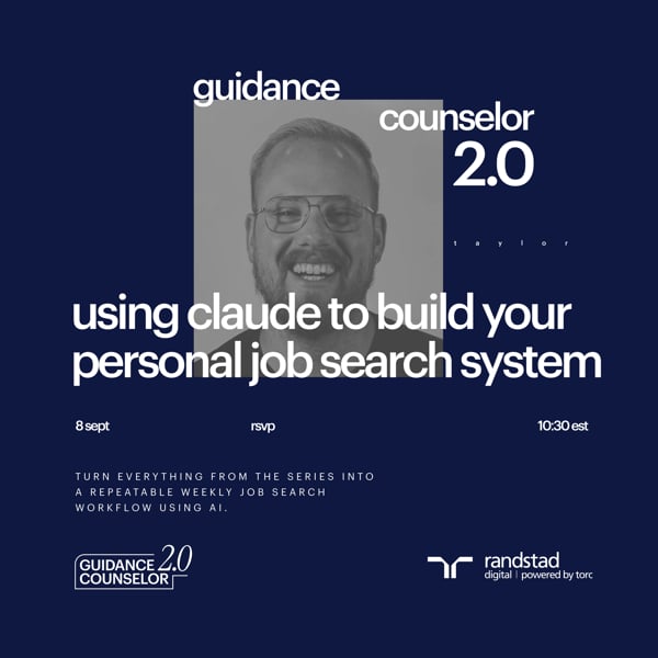 Event Cover Photo for Guidance Counselor 2.0: Using Claude to Build Your Personal Job Search System