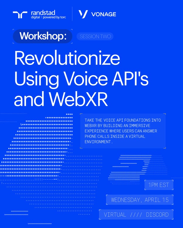 Event Cover Photo for Revolutionize How You Think About Voice APIs & WebXR (part 2)