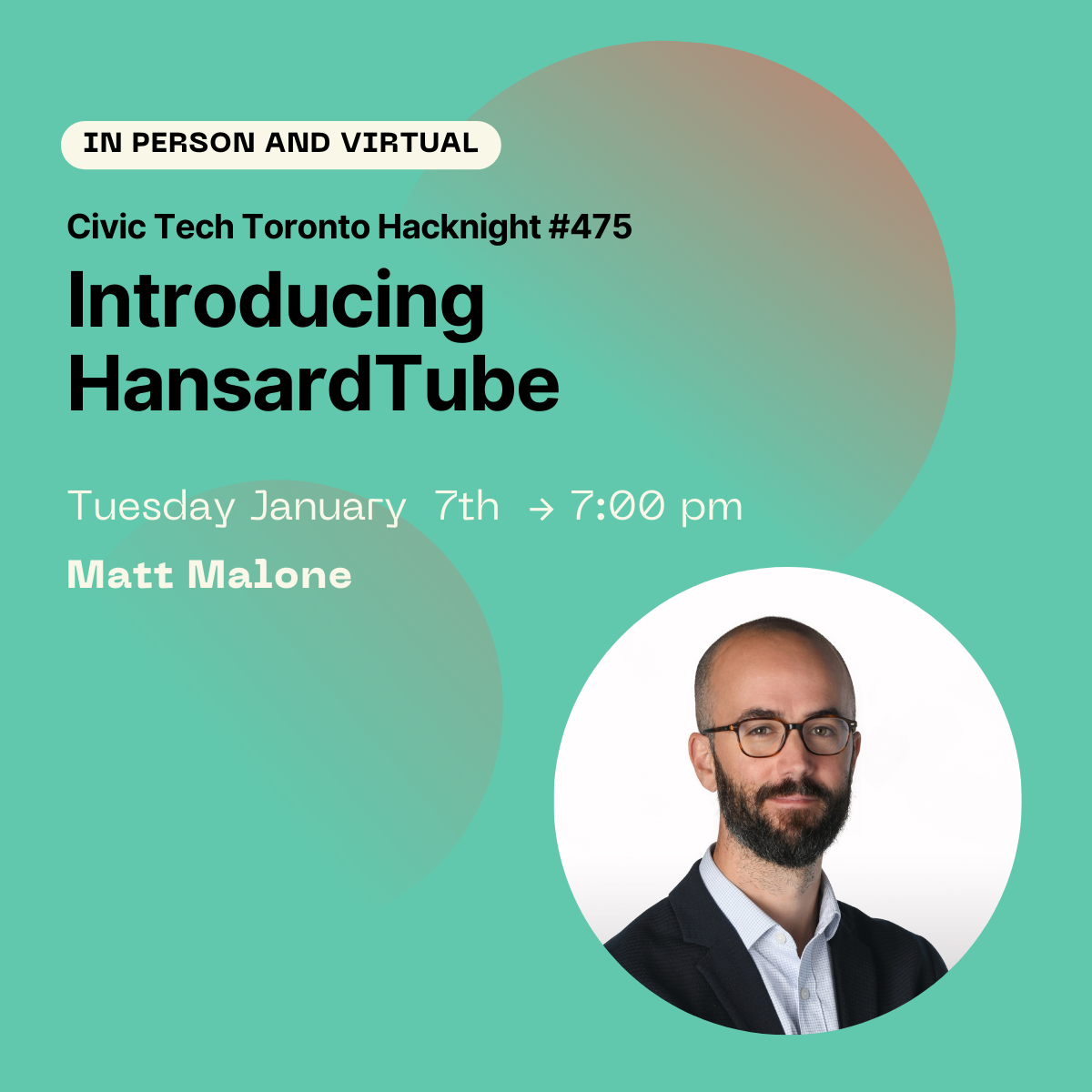 Event Cover Photo for Civic Hacknight #475: Introducing HansardTube