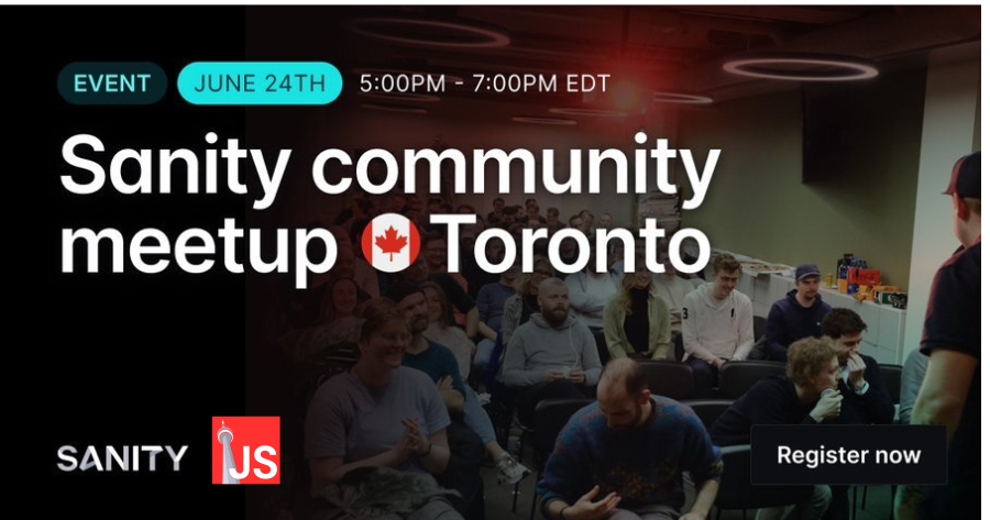 Event Cover Photo for Sanity Community Meetup!