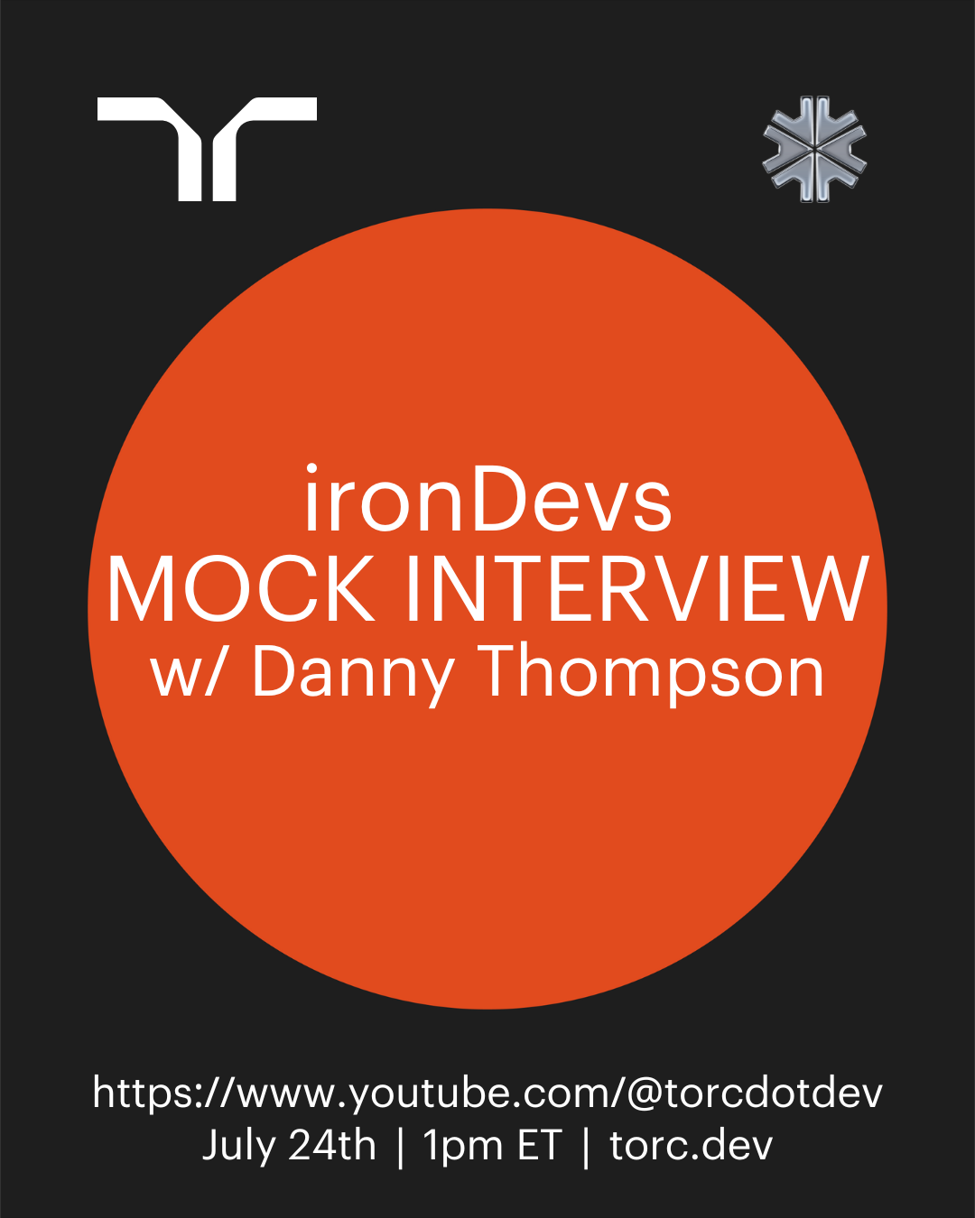 Event Cover Photo for irondevs mock interview series