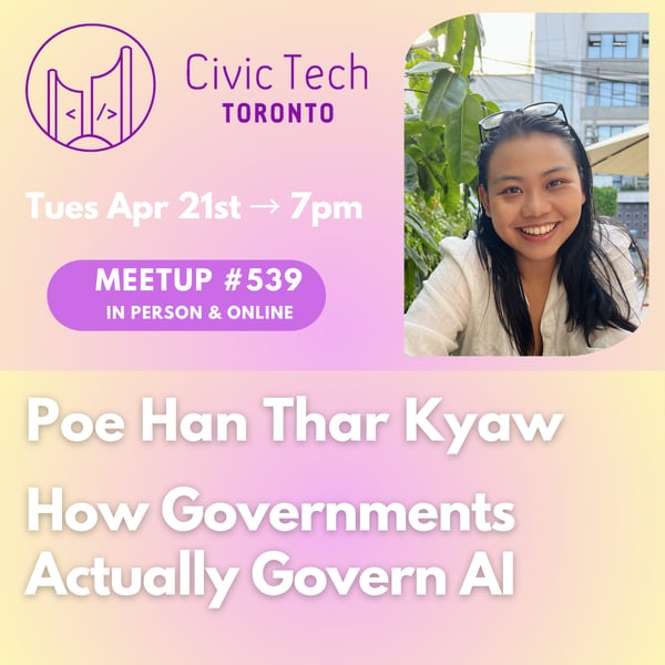 Event Cover Photo for Civic Meetup #539: How Governments Actually Govern AI