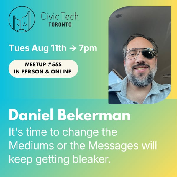 Event Cover Photo for Civic Meetup #555: It's time to change the Mediums or the Messages will keep getting bleaker