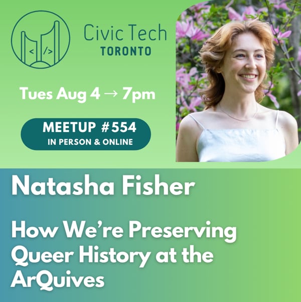 Event Cover Photo for Civic Meetup #554: How The ArQuives is preserving queer history online
