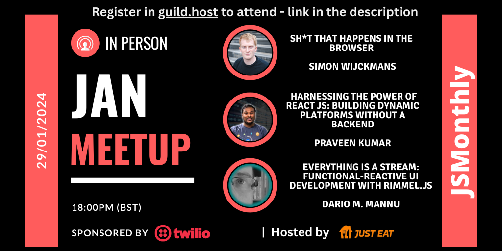 Event Cover Photo for JSMONTHLY JANUARY EVENT