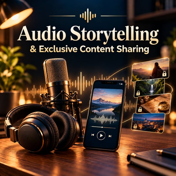 Event Cover Photo for Audio Storytelling & Exclusive Content Sharing