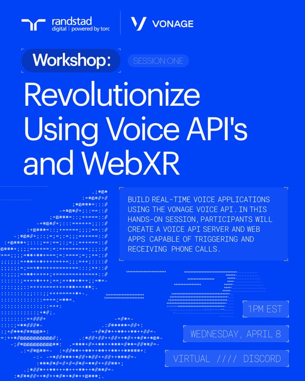 Event Cover Photo for Revolutionize How You Think About Voice APIs & WebXR (Part 1)