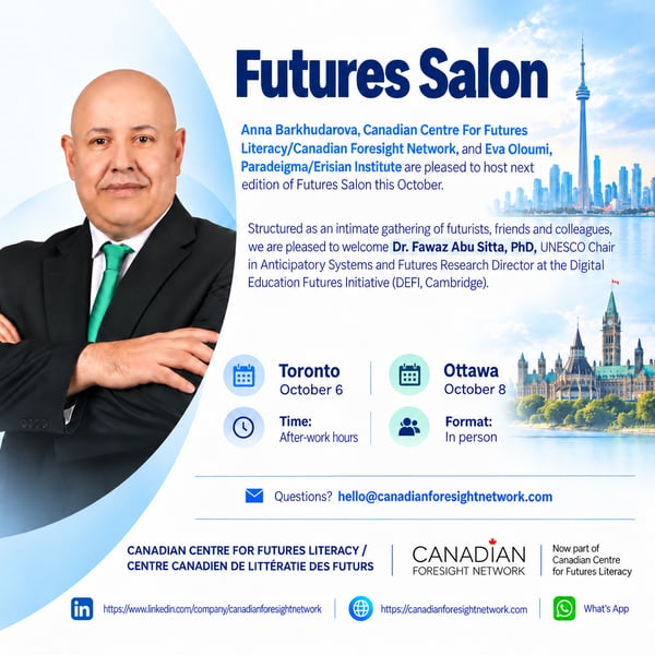 Event Cover Photo for IN-PERSON: Futures Salon - Reawakening Imagination in Public Policymaking with UNESCO chair Dr. Fawaz Abu Sitta