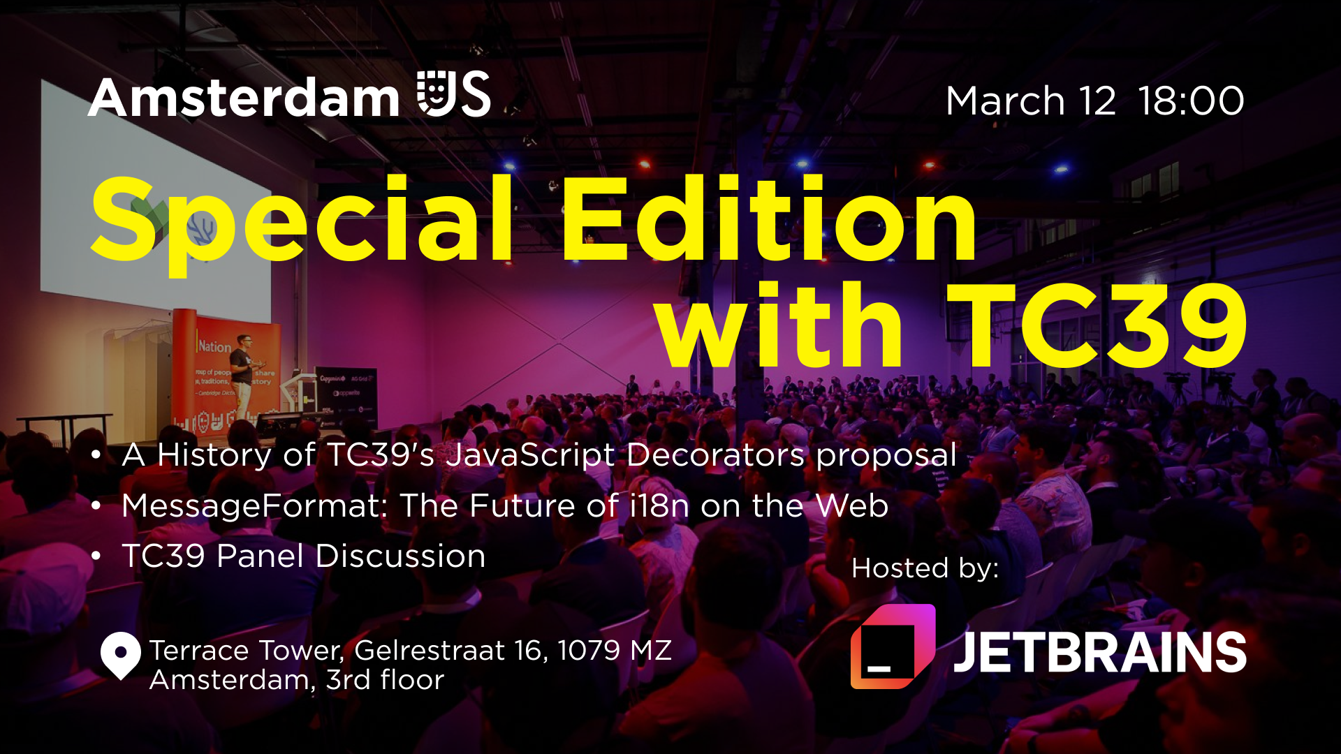 Event Cover Photo for AmsterdamJS Special Edition: A Meetup with TC39 Members