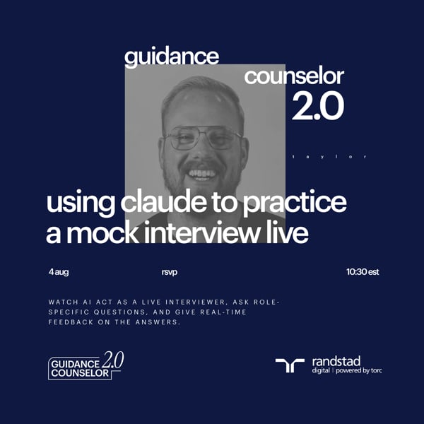 Event Cover Photo for Guidance Counselor 2.0: Using Claude to Practice a Mock Interview Live