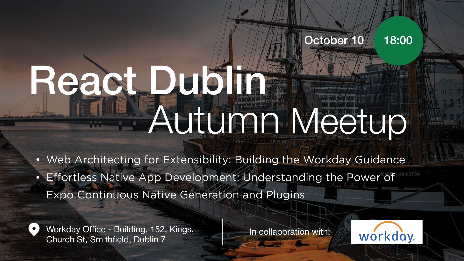 Event Cover Photo for React Dublin Autumn Meetup