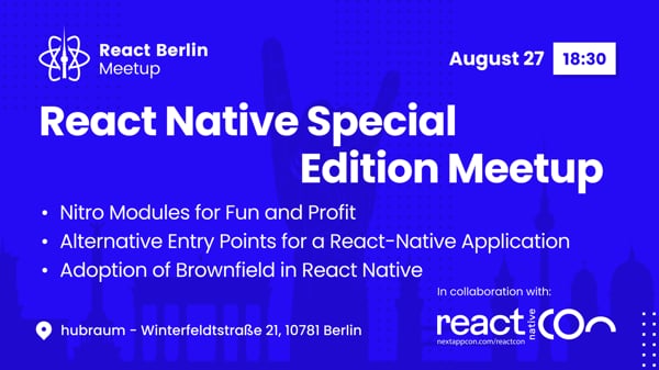 Event Cover Photo for React Native Special Edition Meetup