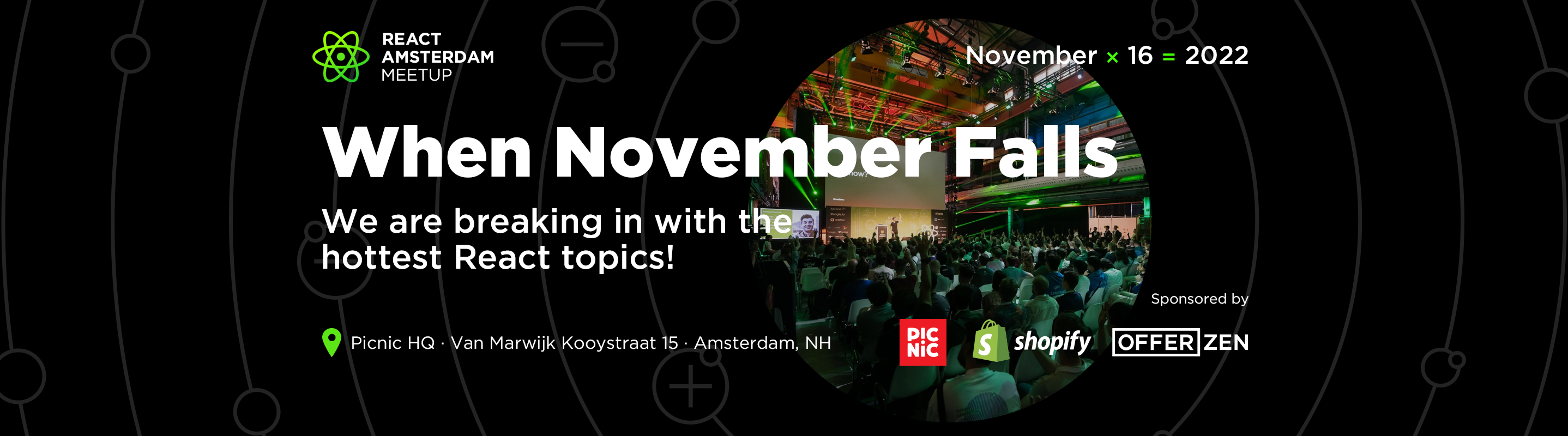 Cover Photo for React Amsterdam Meetup 2022: November Episode