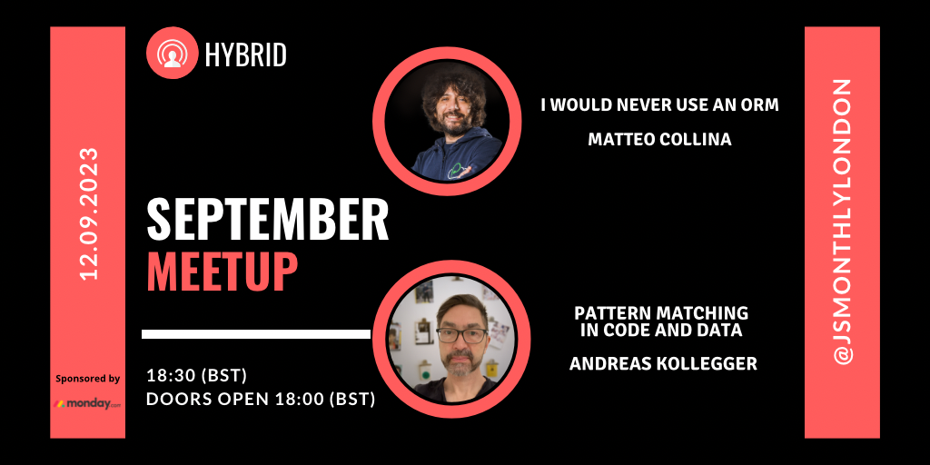 Cover Photo for JS Monthly, September Meetup