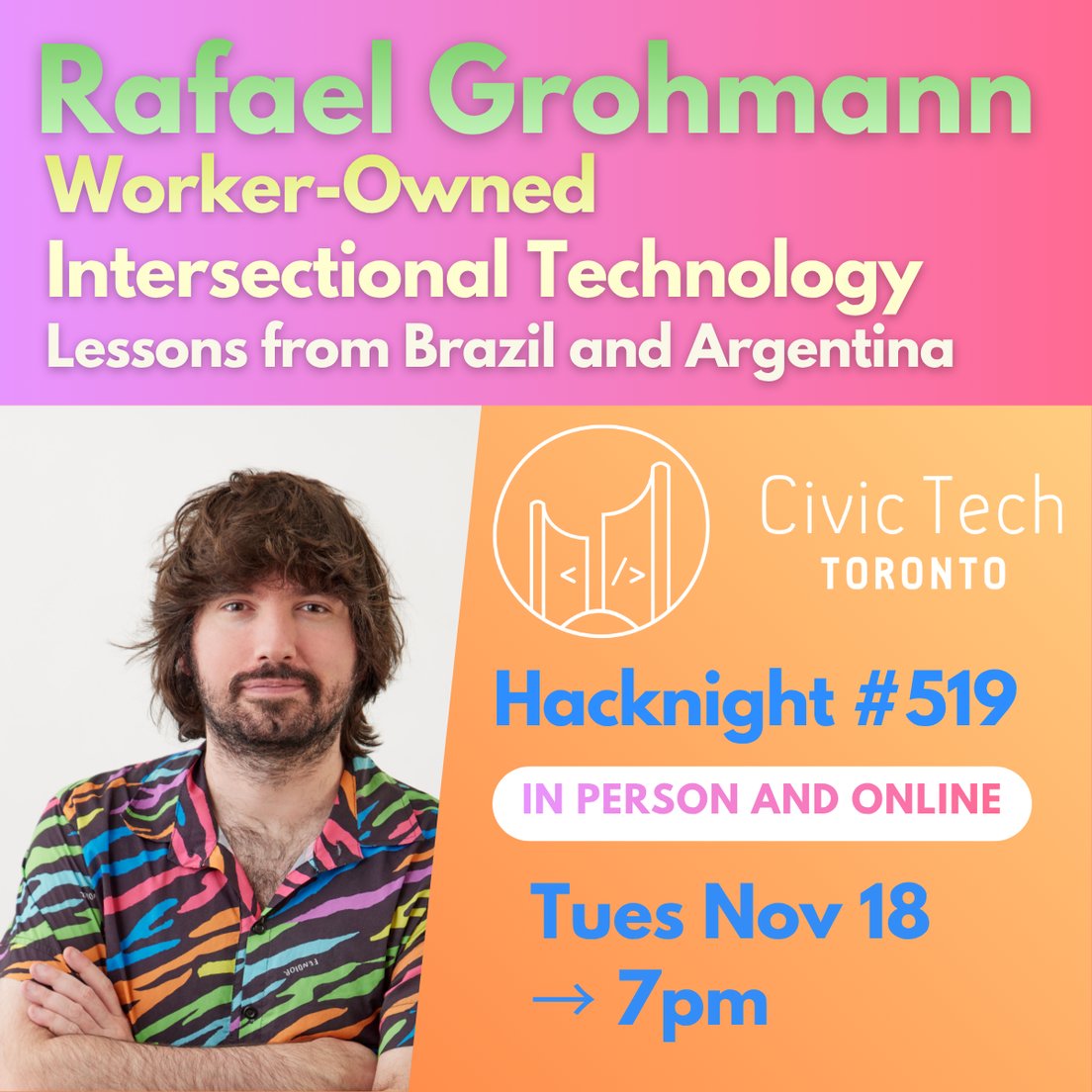 Cover Photo for Civic Hacknight #519: Worker-Owned Intersectional Technology: Lessons from Brazil and Argentina