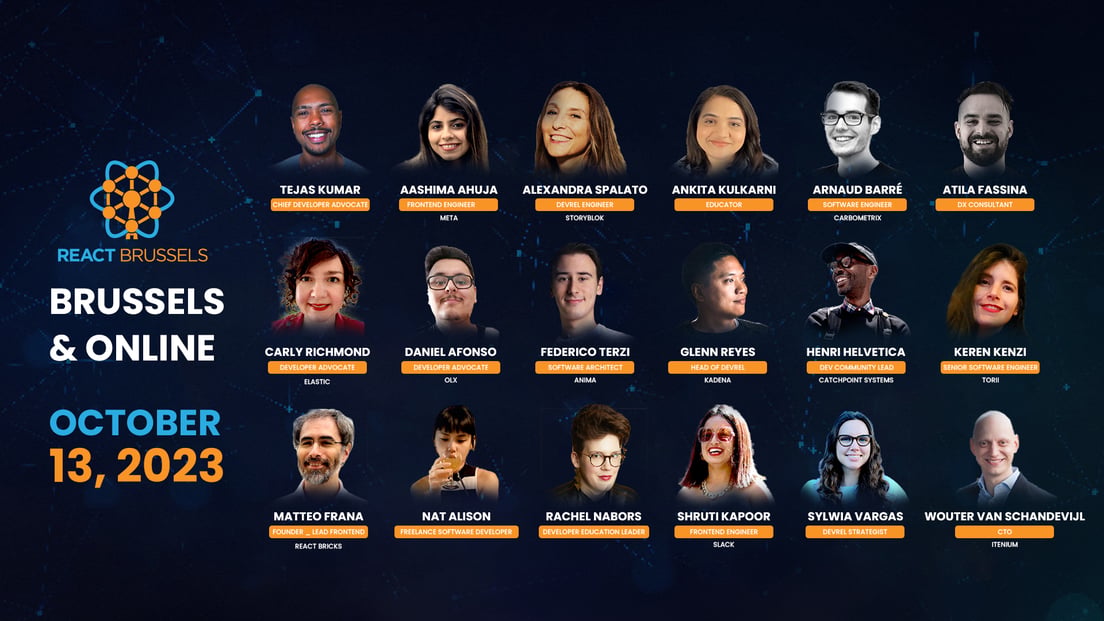 Cover Photo for REACT BRUSSELS    -    Oct.13, 2023 