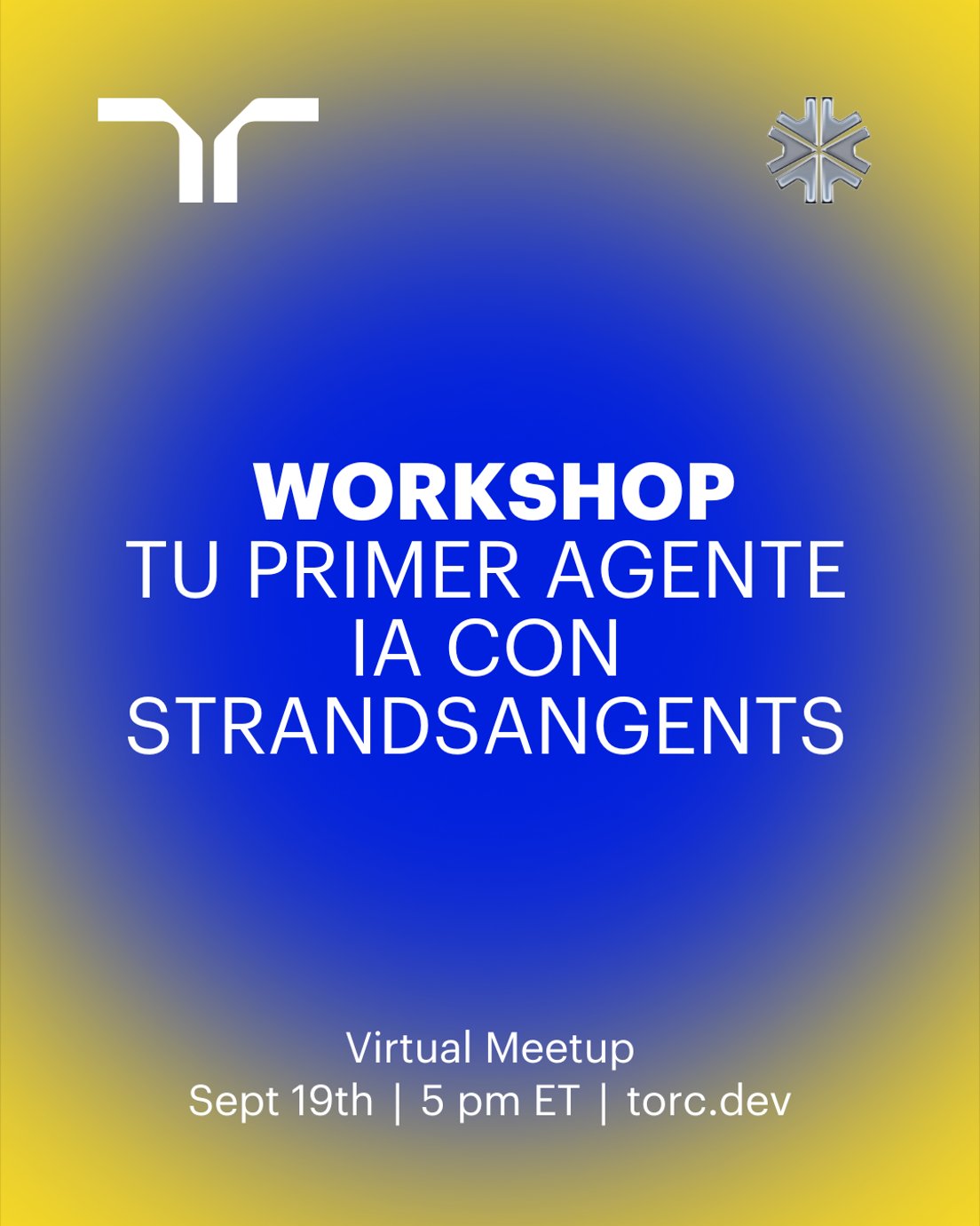 Cover Photo for Torc virtual meetup: Tu primer agente IA con strandsangents