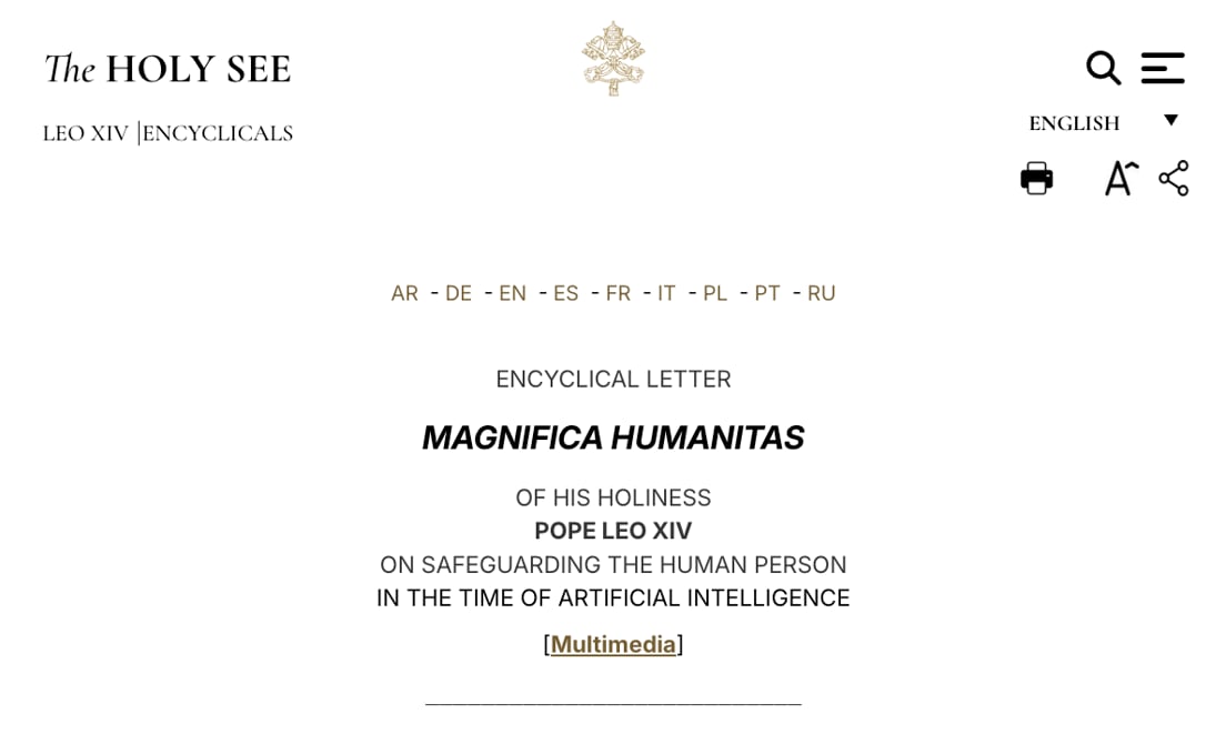 Cover Photo for What Can Systems Thinkers Learn from "Magnifica Humanitas"