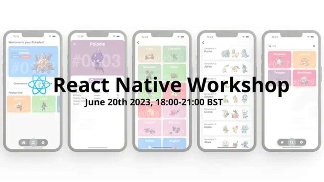 Cover Photo for ⚛️  React Native Workshop by RNL June 2023 [In Person]