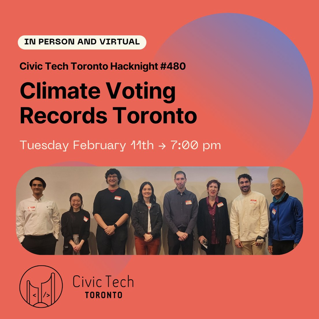 Cover Photo for Civic Hacknight #480: Climate Voting Records Toronto