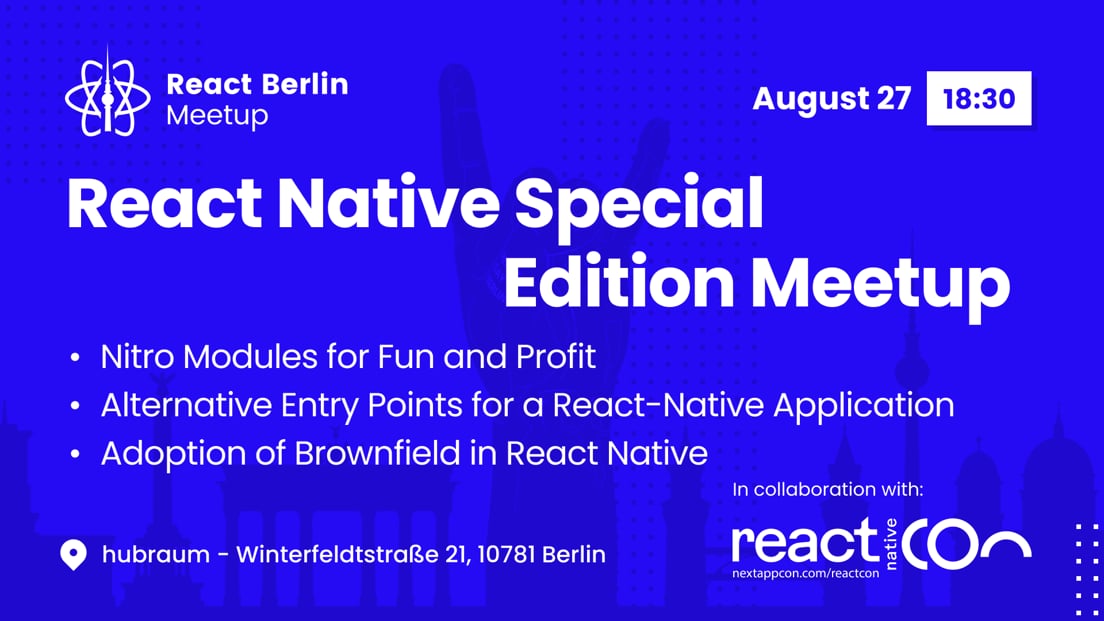 Cover Photo for React Native Special Edition Meetup