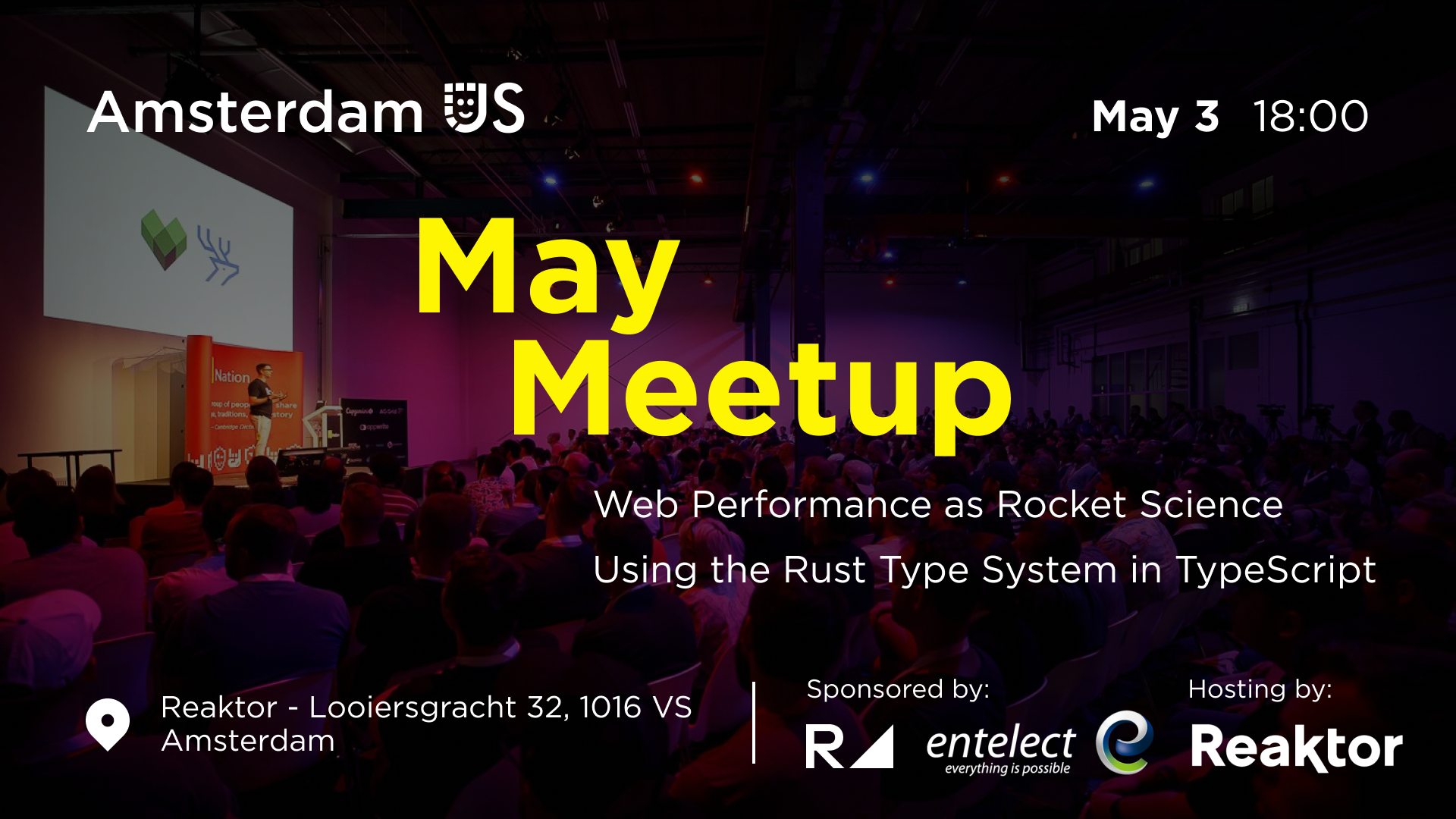 Cover Photo for AmsterdamJS May Meetup: Web Performance & more