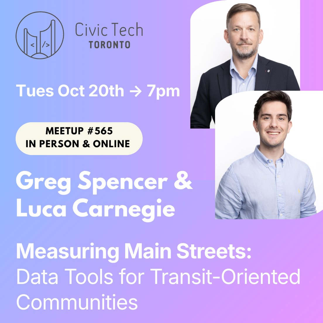 Cover Photo for Civic Meetup #565: Measuring Main Streets: Data Tools for Transit-Oriented Communities