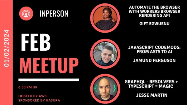 Cover Photo for February meetup 