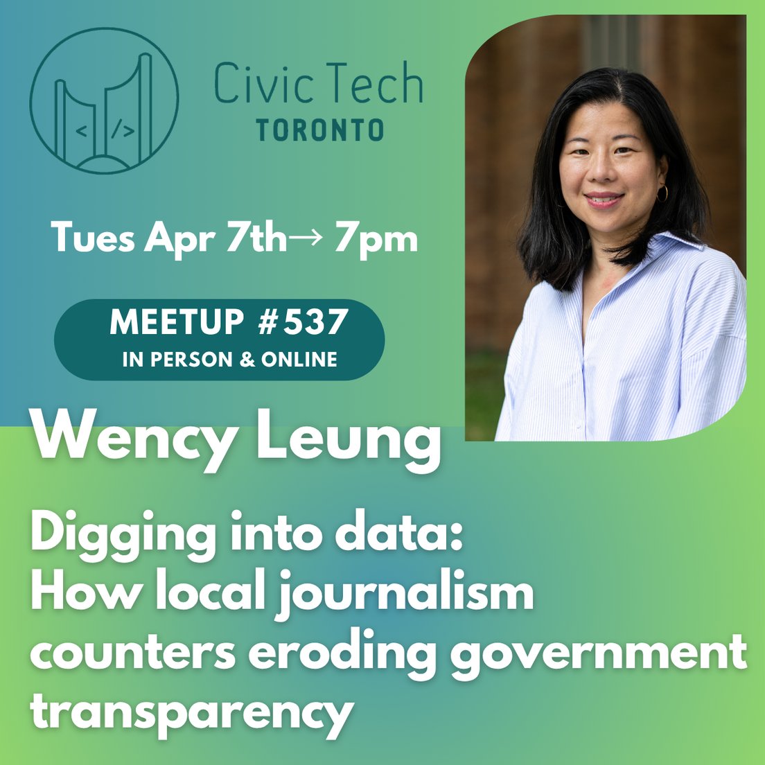Cover Photo for Civic Meetup #537: Digging into data: how local journalism counters eroding government transparency