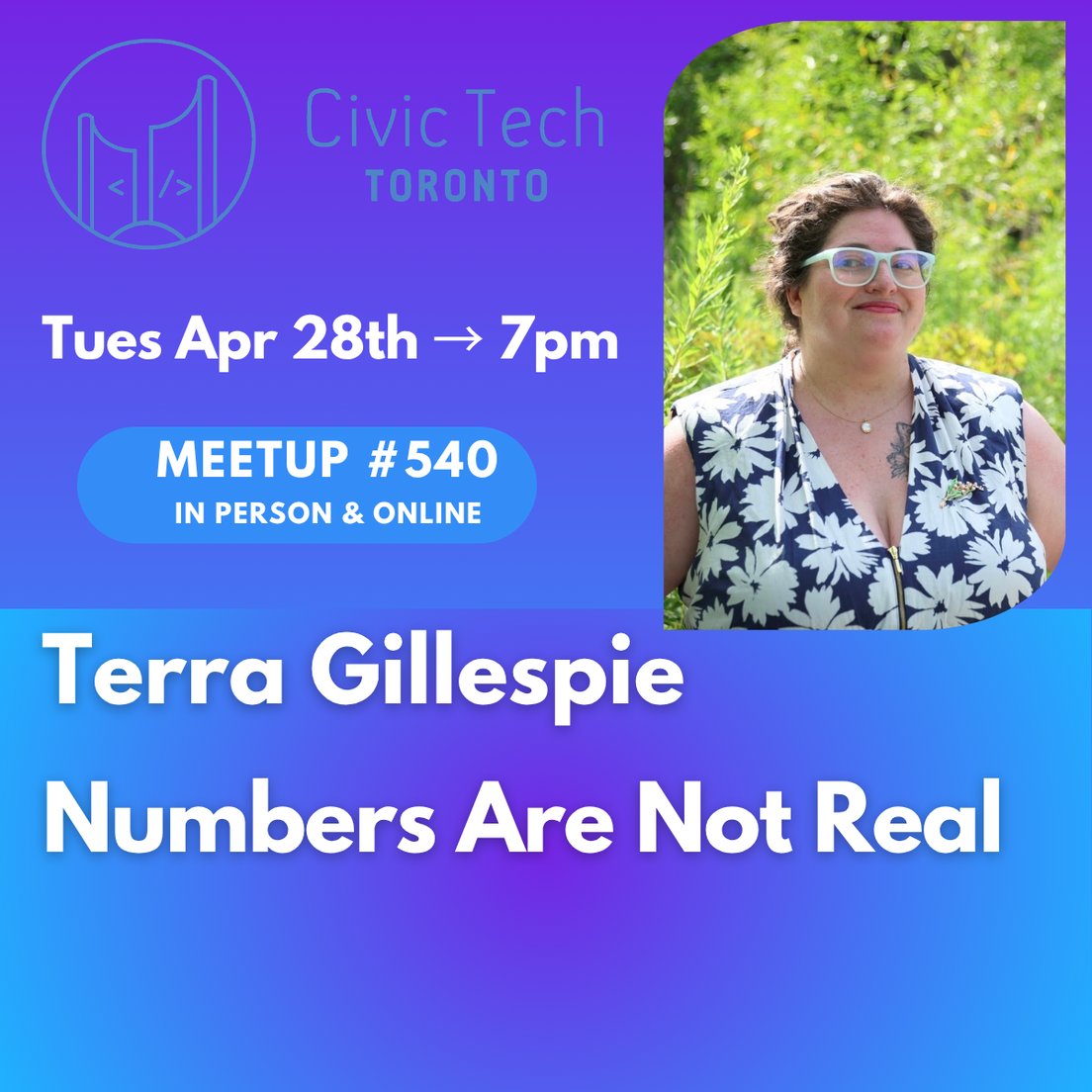 Cover Photo for Civic Meetup #540: Numbers Are Not Real