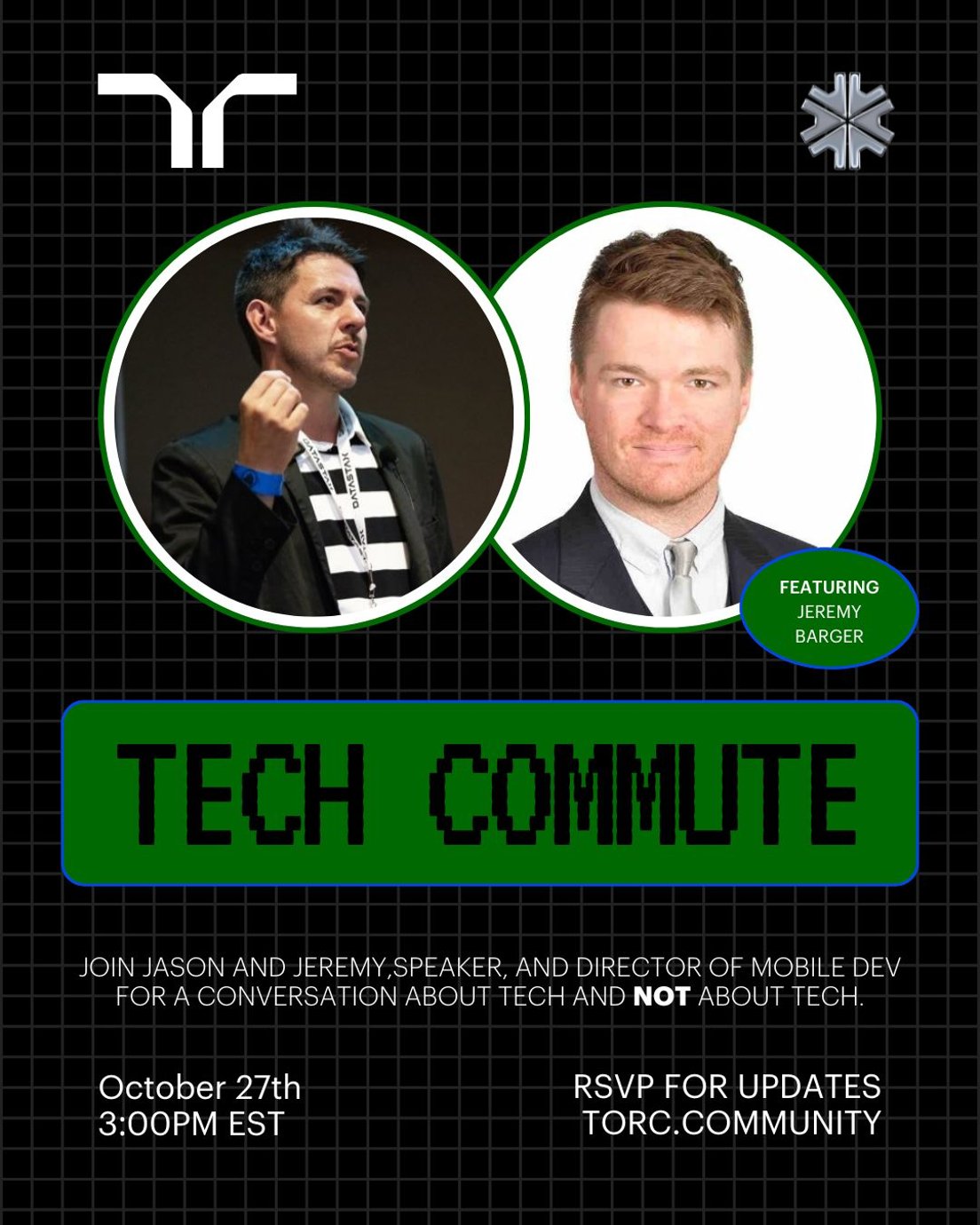Cover Photo for #techcommute with Jeremy Barger