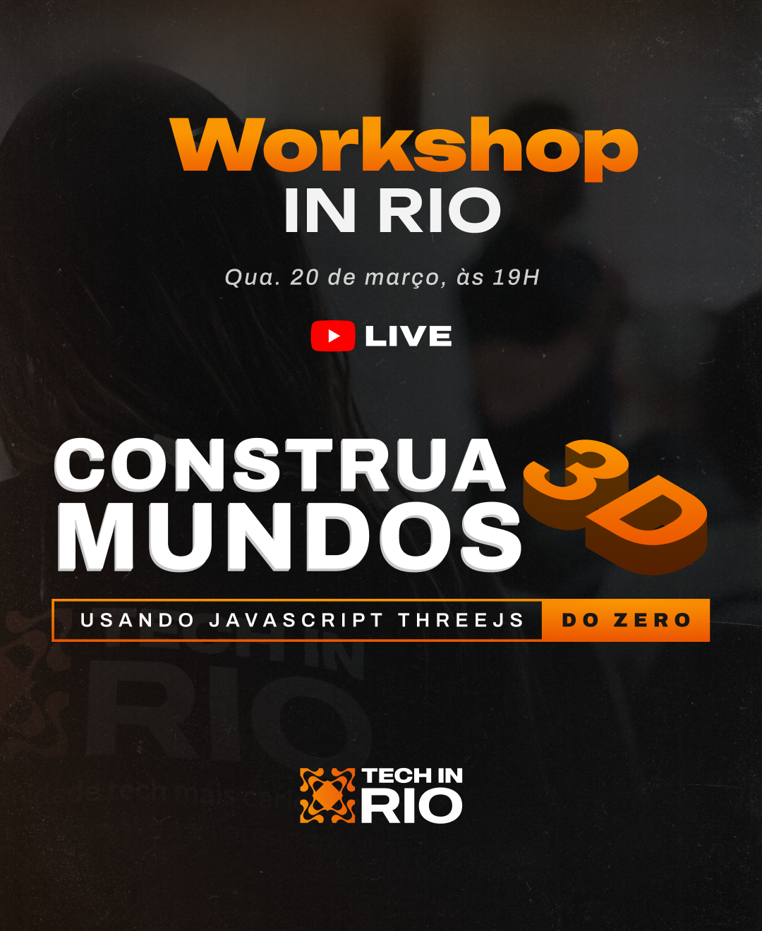 Cover Photo for Construa Mundos 3D do Zero com JavaScript - ThreeJS [Workshop] 